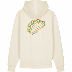 Unisex-Hoodie natural raw „Taco-Dirty“