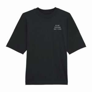 Oversized Unisex-T-Shirt black „Mixed-Drinks“