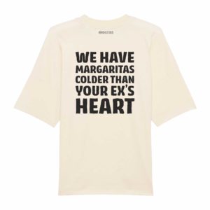 Oversized Unisex-T-Shirt natural raw „Margaritas“