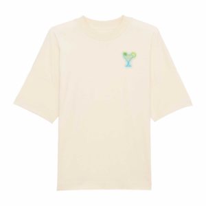 Oversized Unisex-T-Shirt natural raw „Margaritas“