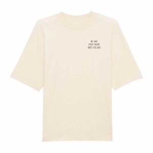 Oversized Unisex-T-Shirt natural raw „Mixed-Drinks“