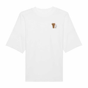 Oversized Unisex-T-Shirt white „Churros“