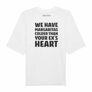 Oversized Unisex-T-Shirt white „Margaritas“