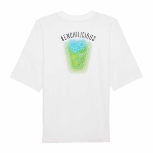 Oversized Unisex-T-Shirt white „Mixed-Drinks“