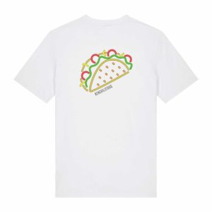 Unisex-T-Shirt white „Taco-Dirty“